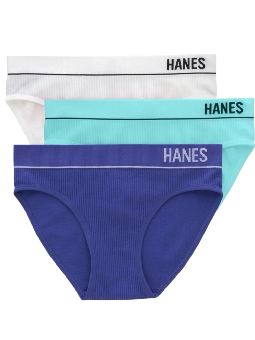 Hanes Originals Women's Seamless Rib Bikini Underwear